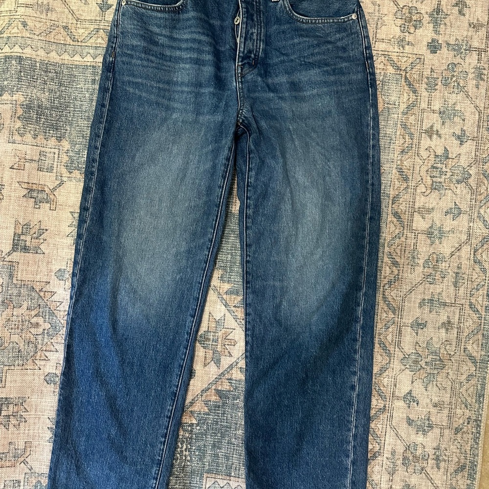 Madewell Women's Straight Leg Jeans in Deep Blue